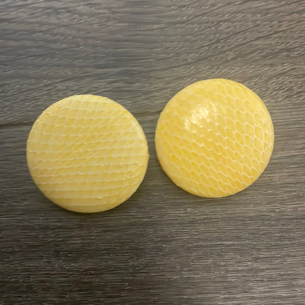 Women’s 80s Style Yellow Stud Earrings